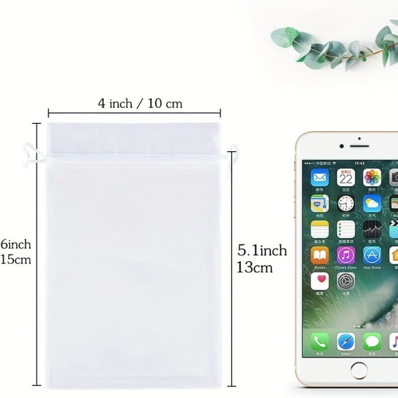 100pcs Assorted Mesh Drawstring Gift Bags Candy Gift Random 12 7x17 78 Cm