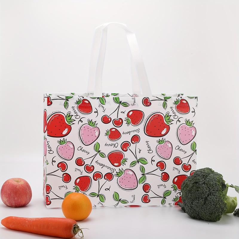 8pcs Oversize Reusable Shopping Bags Bulk Foldable with Reinforced Handles