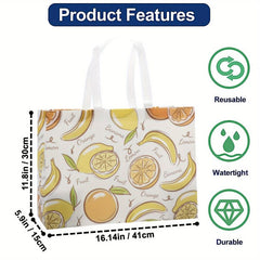 8pcs Oversize Reusable Shopping Bags Bulk Foldable with Reinforced Handles