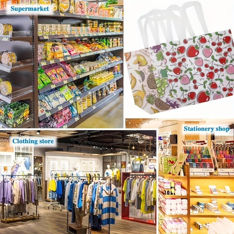 8pcs Oversize Reusable Shopping Bags Bulk Foldable with Reinforced Handles