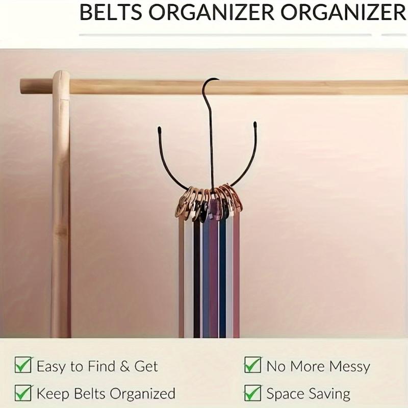 Large Capacity Belt Storage Hook Tie Scarf Shoe Clip Hook