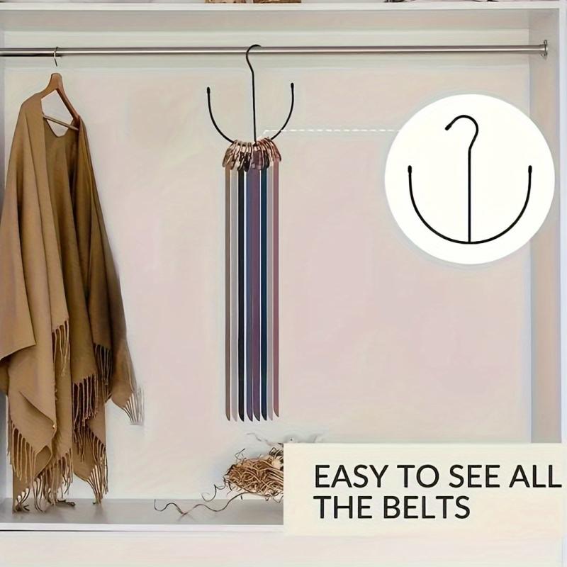 Large Capacity Belt Storage Hook Tie Scarf Shoe Clip Hook