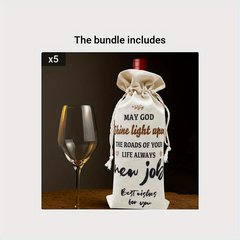 Job Wine Bottle Gift Bag - Coworker Leaving Farewell Party Decorations Bag