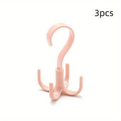 360 Spinner Hanger Storage Organizer Rod Rack Belt Hook Bag Wind Spiral Hangers