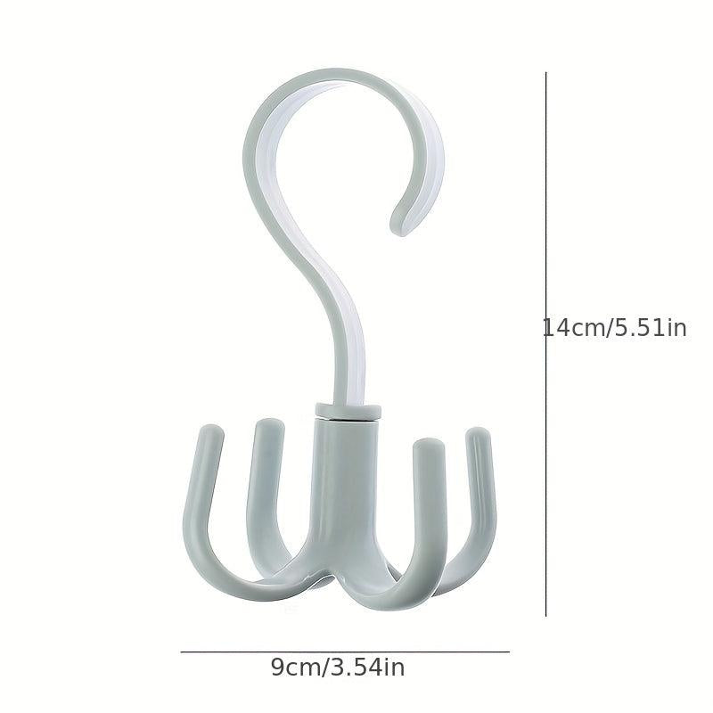 360 Spinner Hanger Storage Organizer Rod Rack Belt Hook Bag Wind Spiral Hangers