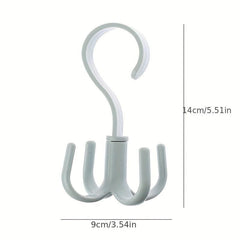 360 Spinner Hanger Storage Organizer Rod Rack Belt Hook Bag Wind Spiral Hangers