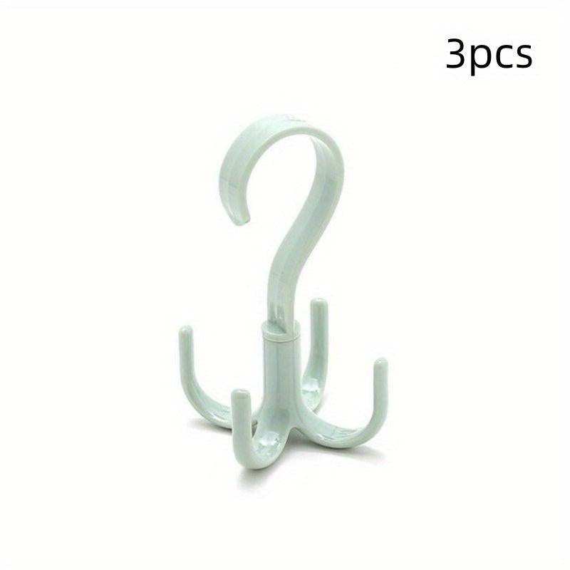 360 Spinner Hanger Storage Organizer Rod Rack Belt Hook Bag Wind Spiral Hangers