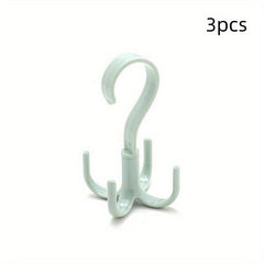 360 Spinner Hanger Storage Organizer Rod Rack Belt Hook Bag Wind Spiral Hangers