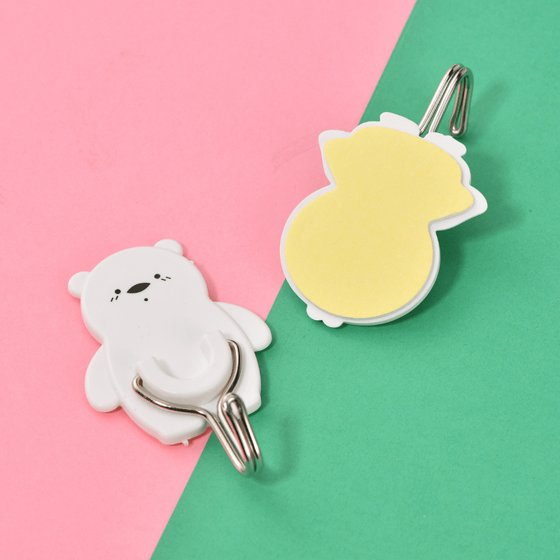 6 Pcs Chicken Bear Sticky Hook for Kitchen Bathroom