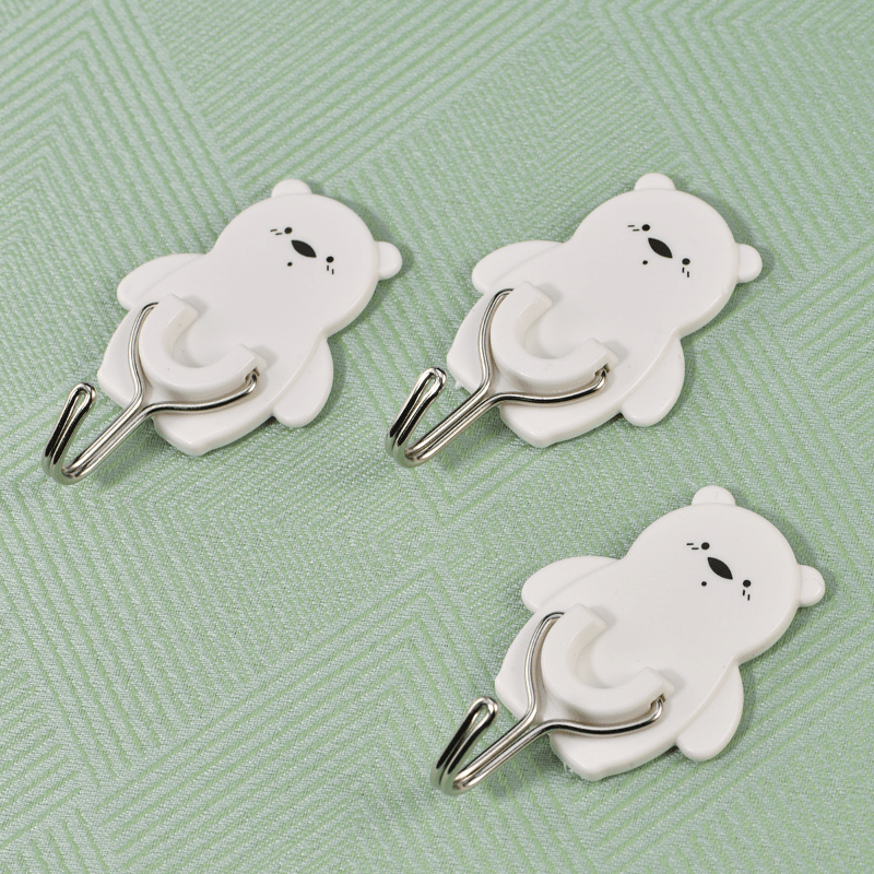 6 Pcs Chicken Bear Sticky Hook for Kitchen Bathroom