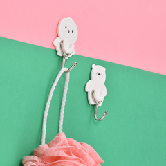 6 Pcs Chicken Bear Sticky Hook for Kitchen Bathroom