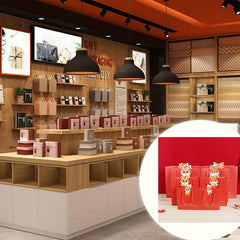 Year's Dragon Red Paper Bag Cartoon Tote Bag