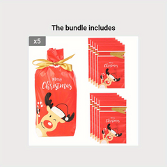 10pcs Christmas Gift Drawstring Bags 14.99