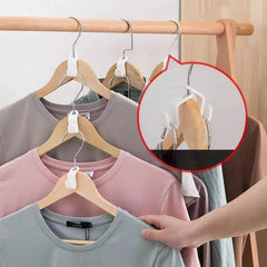 Hanger Connection Hook for Wardrobe Organization and Storage
