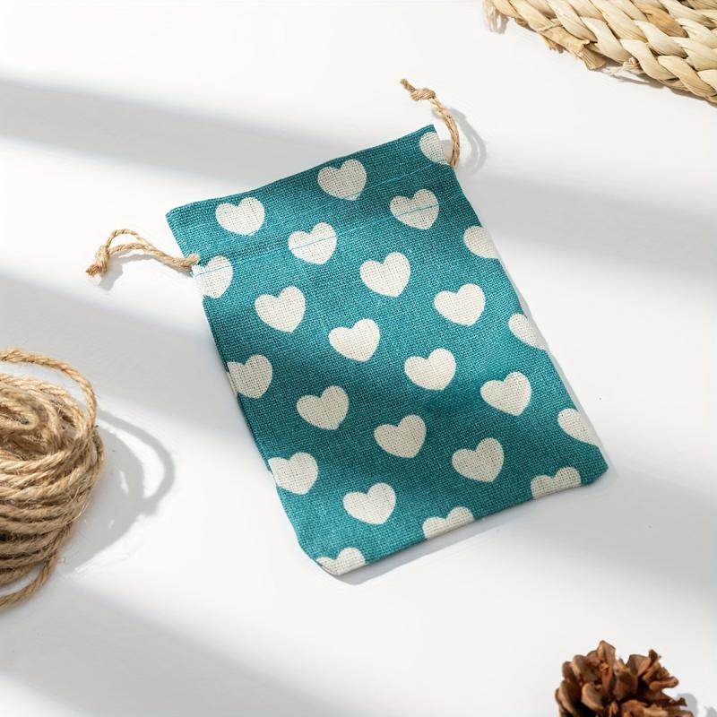 2pcs Linen Drawstring Pocket Gift Jewelry Bag Wedding Party Packaging Bag