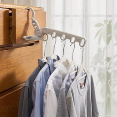 Portable Folding Travel Clothes Hanger - 5 Hole Business Trip Must-Have