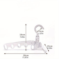 Portable Folding Travel Clothes Hanger - 5 Hole Business Trip Must-Have