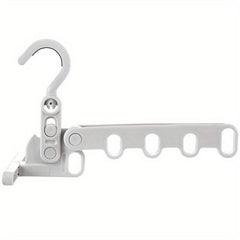 Portable Folding Travel Clothes Hanger - 5 Hole Business Trip Must-Have