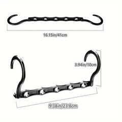 Space Saving Multifunctional Magic Hook Hanger 5 Holes Plastic Hanger