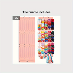 Hair Bows Organizer with 27 Ribbons