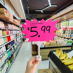 10pcs Pricing Signs Supermarket Display Signs