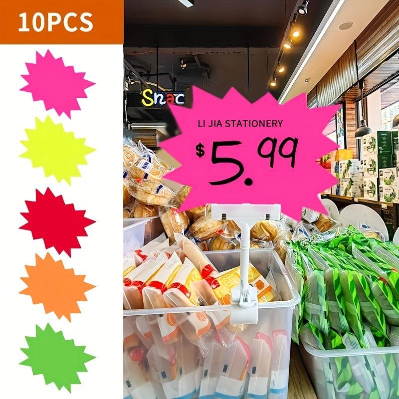 10pcs Pricing Signs Supermarket Display Signs