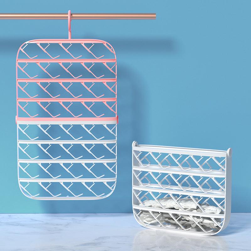 Portable Folding Clothes Hanger Multifunction Drying Rack