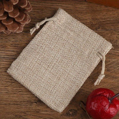 Burlap Drawstring Gift Bag Jute Wedding Favor Packaging