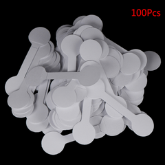 100pcs Jewelry Tags Stickers Self-Adhesive Blank Identification Ring Tags