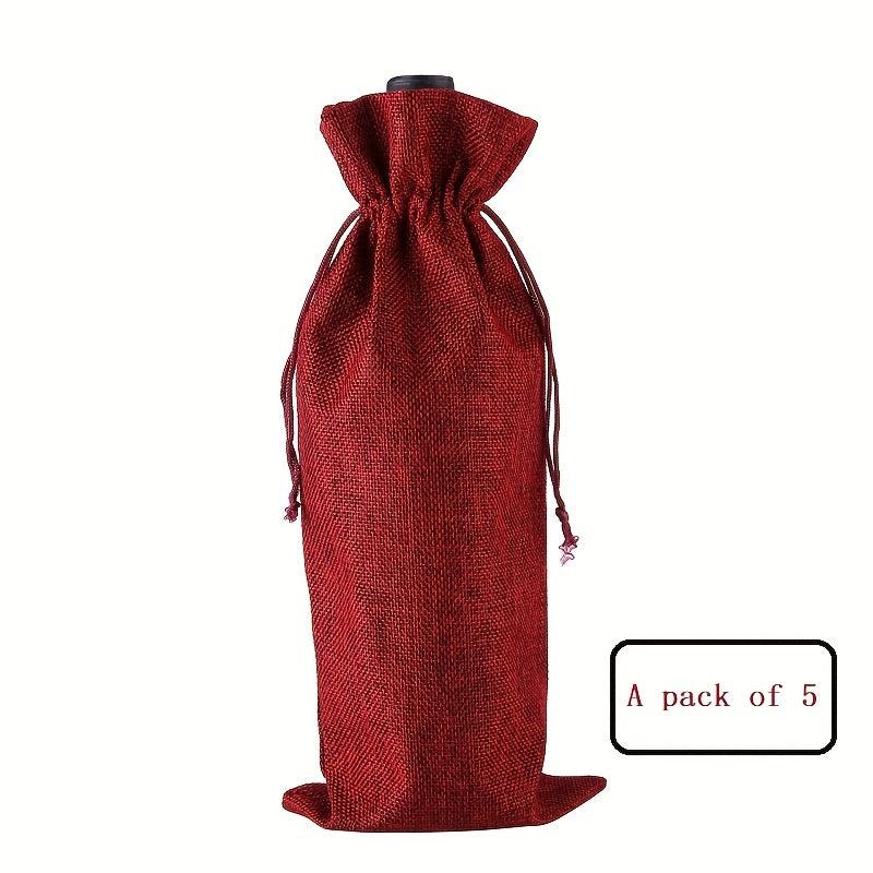 Holiday Wine Gift Bag Bundle with Candy and Jewelry Pouch
