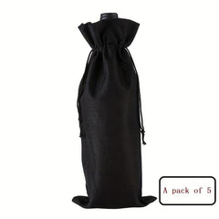 Holiday Wine Gift Bag Bundle with Candy and Jewelry Pouch