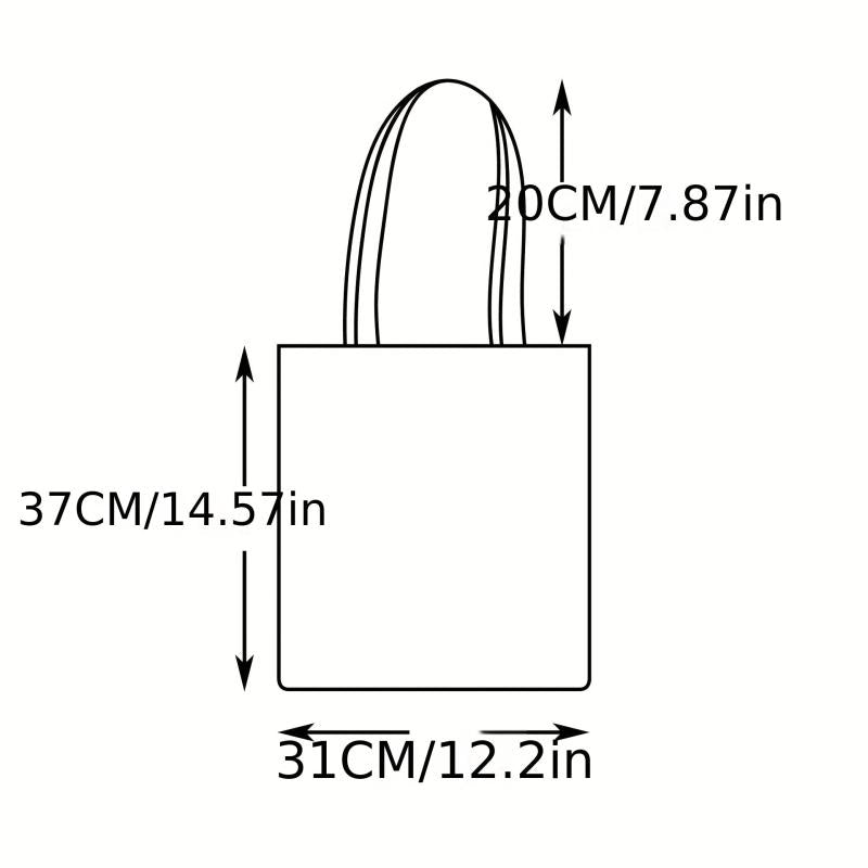 Christmas Print Single Shoulder Shopping Bag Advertising Promotion Bag