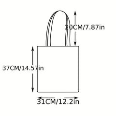 Christmas Print Single Shoulder Shopping Bag Advertising Promotion Bag