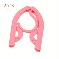 2pcs Folding Clothes Rack Multifunctional Clothes Rack Solid Non slip