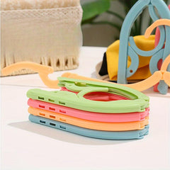 2pcs Folding Clothes Rack Multifunctional Clothes Rack Solid Non slip