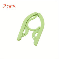 2pcs Folding Clothes Rack Multifunctional Clothes Rack Solid Non slip