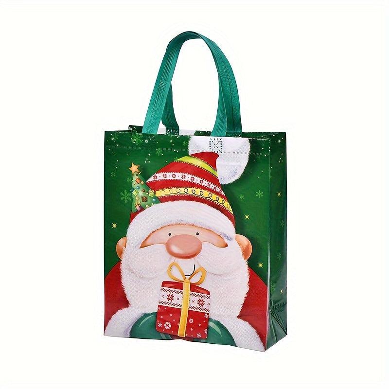Christmas Old Man Snowman Elk Non-woven Fabric Gift Bag Tote Bag