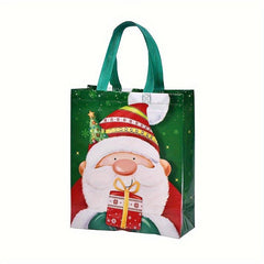 Christmas Old Man Snowman Elk Non-woven Fabric Gift Bag Tote Bag