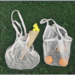 Mesh Woven Net Shoulder Bag for Groceries