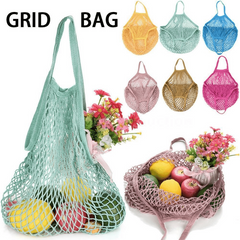Mesh Woven Net Shoulder Bag for Groceries