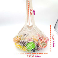 Mesh Woven Net Shoulder Bag for Groceries