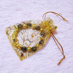 10pcs Organza Drawstring Bags for Jewelry and Cosmetics