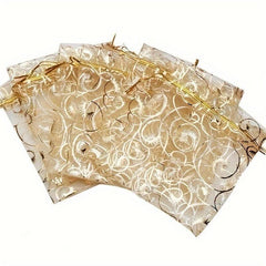 10pcs Organza Drawstring Bags for Jewelry and Cosmetics