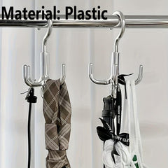 Multifunctional Rotating Clothes Hook Punch 4 Claw Rotation Coat Hanger