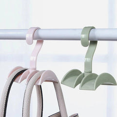 Rotatable Closet Bag Rack Clothes Hook Organizer