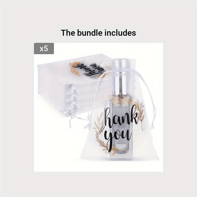 200pcs Sheer Organza Small Transparent Favor Bags Wedding Favor Bags
