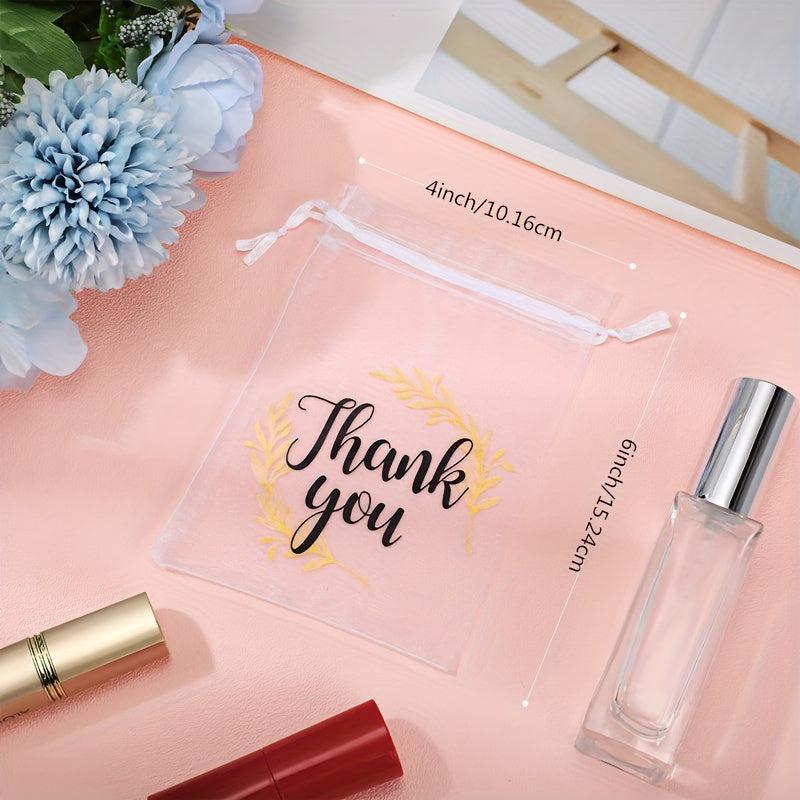 200pcs Sheer Organza Small Transparent Favor Bags Wedding Favor Bags