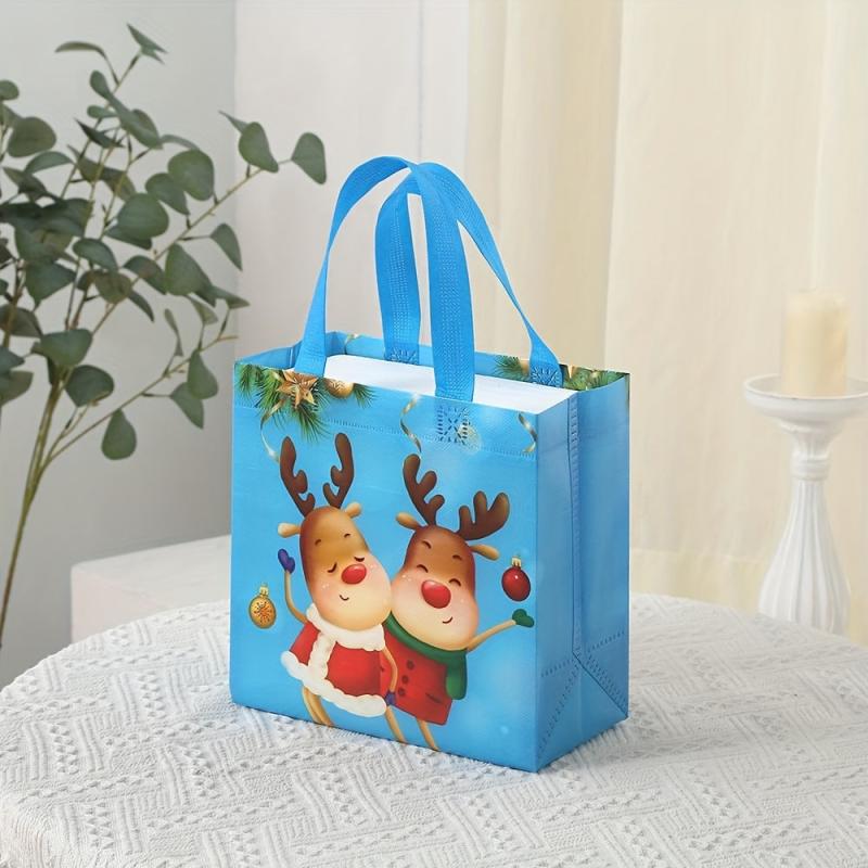 Christmas Gift Bags Waterproof Nonwoven Foldable - Perfect for Birthdays & Shopp
