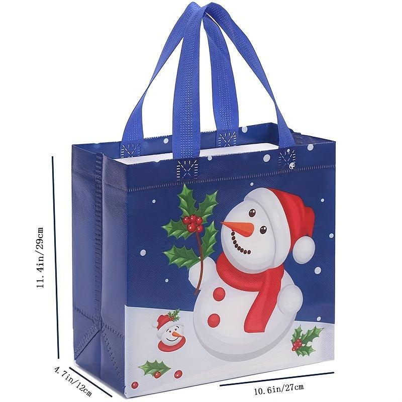 Christmas Gift Bags Waterproof Nonwoven Foldable - Perfect for Birthdays & Shopp