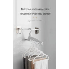 Foldable Travel Hanger Rack 5 Holes Sturdy Plastic Hanger
